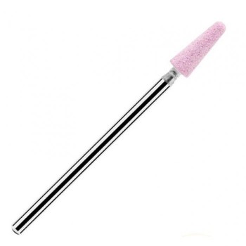 Corundum Cutter Cone Ø4Mm (Length 10Mm) [B] (01 Pink, Fine Grain)