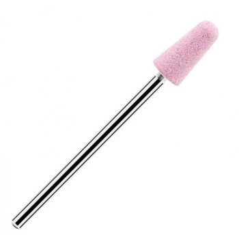 Corundum Cutter Rounded Cone Ø6Mm (Length 12Mm) [B] (01 Pink, Fine Grain)
