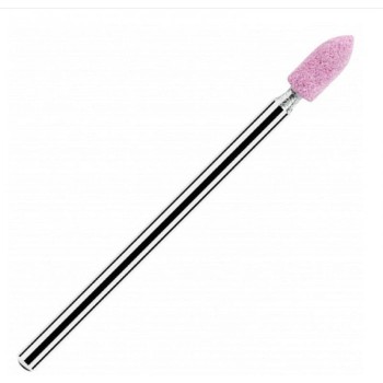Corundum Drop-Shaped Cutter Ø3Mm (Length 6Mm) [B] (01 Pink, Fine Grain)
