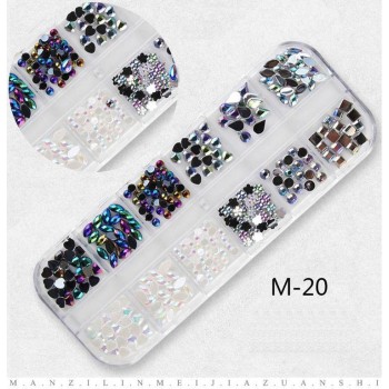 Decorations In A 3D Set For Nail Design.