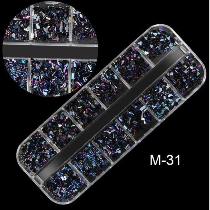 Decorations In A 3D Set For Nail Design.