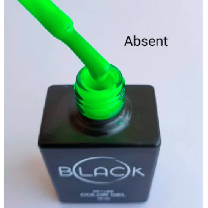 Gel Polish Black Absent, 12Ml