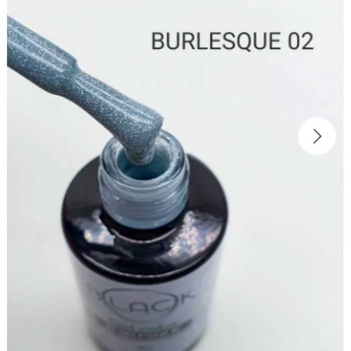 Gel Polish Black Burlesque 02, 8Ml