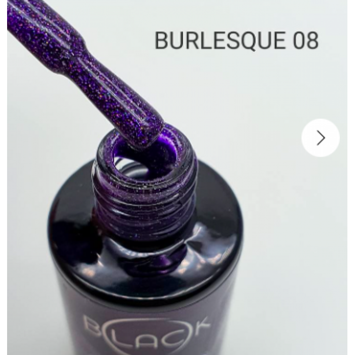 Gel Polish Black Burlesque 08, 8Ml