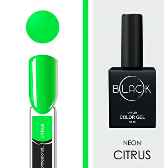 Gel Polish Black Citrus, 12Ml