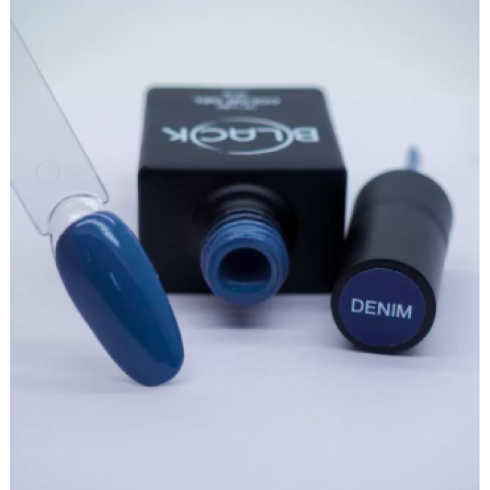 Gel Polish Black Denim, 12Ml