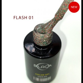 Gel Polish Black Flash 01, 8 Ml