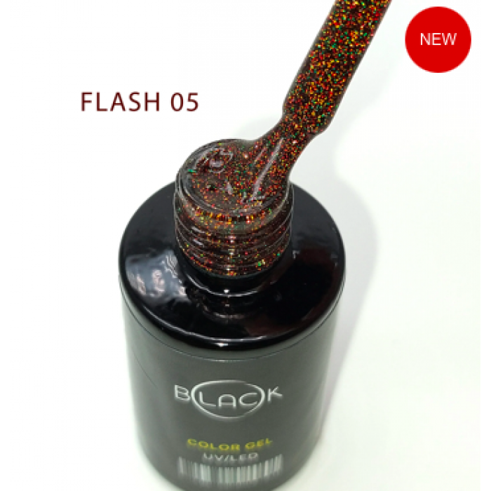 Gel Polish Black Flash 05, 8 Ml