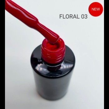 Gel Polish Black Floral 03, 8 Ml