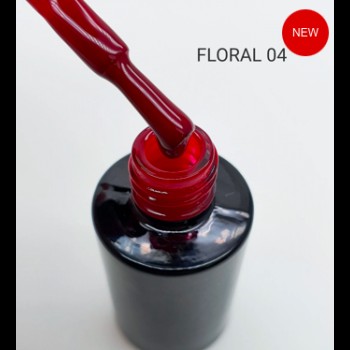 Gel Polish Black Floral 04, 8 Ml