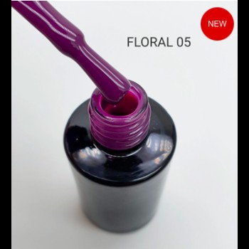 Gel Polish Black Floral 05, 8 Ml