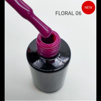 Gel Polish Black Floral 06, 8 Ml