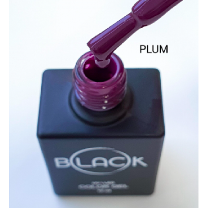 Gel Polish Black Plum, 12Ml