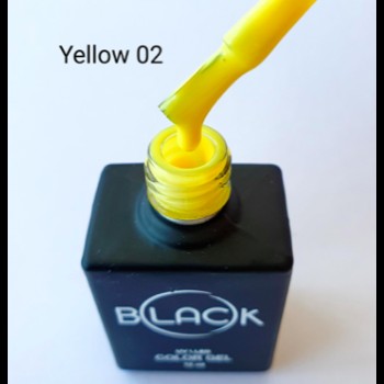 Gel Polish Black Yellow 02, 12Ml