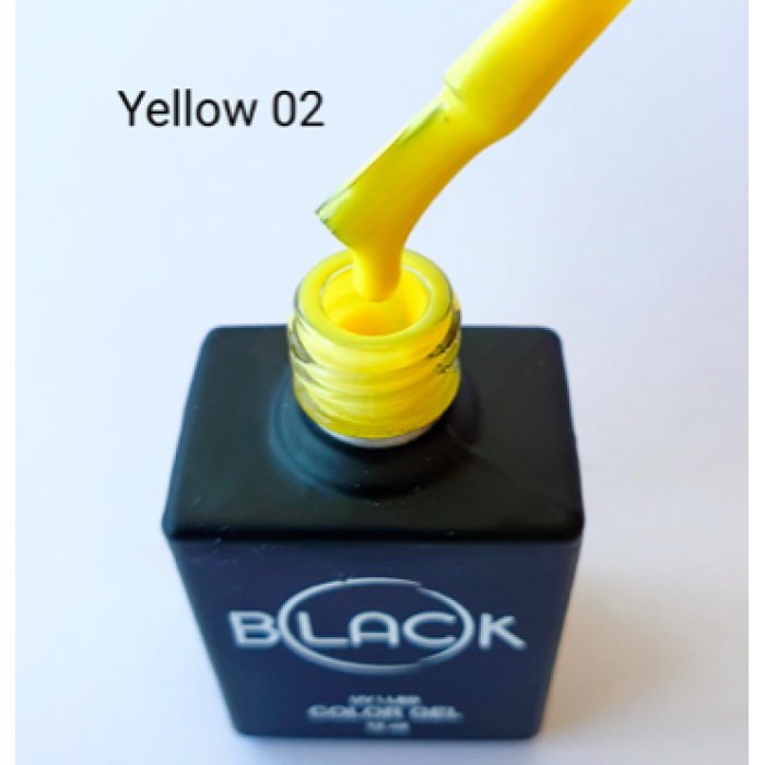 Gel Polish Black Yellow 02, 12Ml