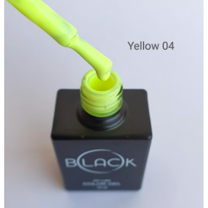Gel Polish Black Yellow 04, 12Ml