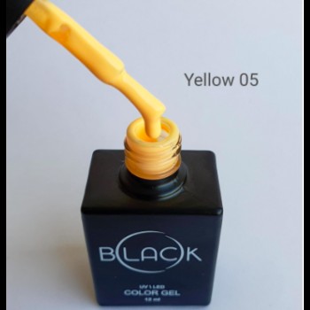 Gel Polish Black Yellow 05, 12Ml