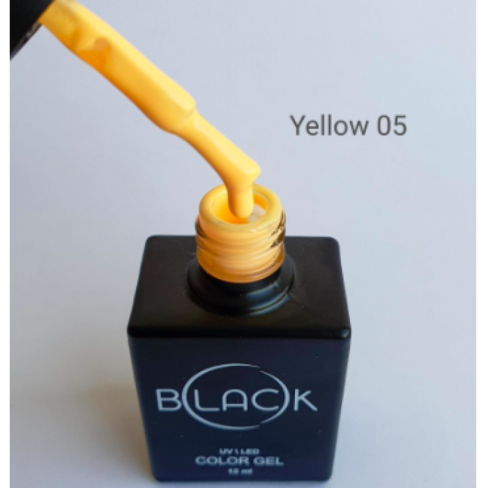 Gel Polish Black Yellow 05, 12Ml