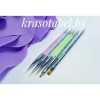 Set Of 5 Double-Sided Design+Dots Brushes
