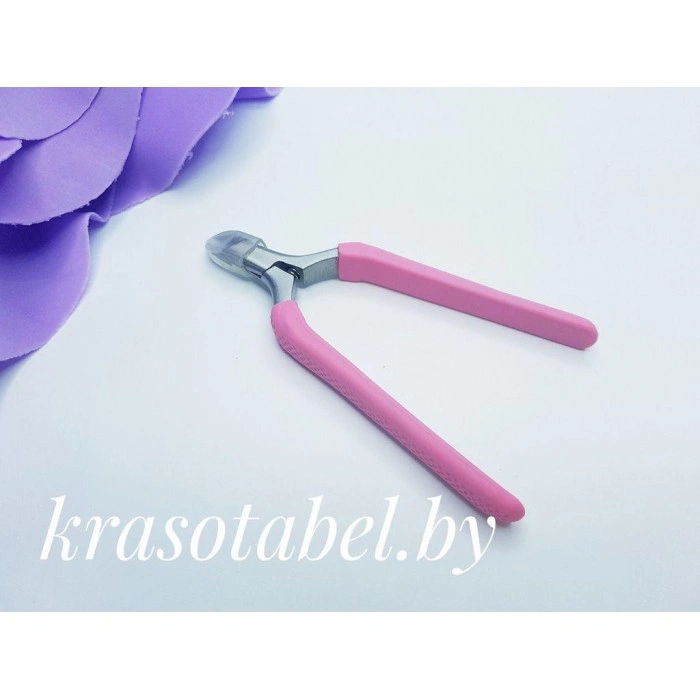 Stainless Cuticle Nippers With Rubber Handle