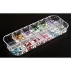 Swarowski Rhinestones In A Container 12 Colors
