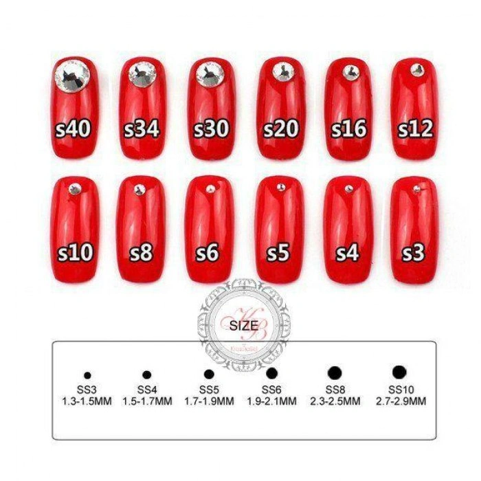 Swarowski Rhinestones Packaged 50 Pcs. (In A Jar)